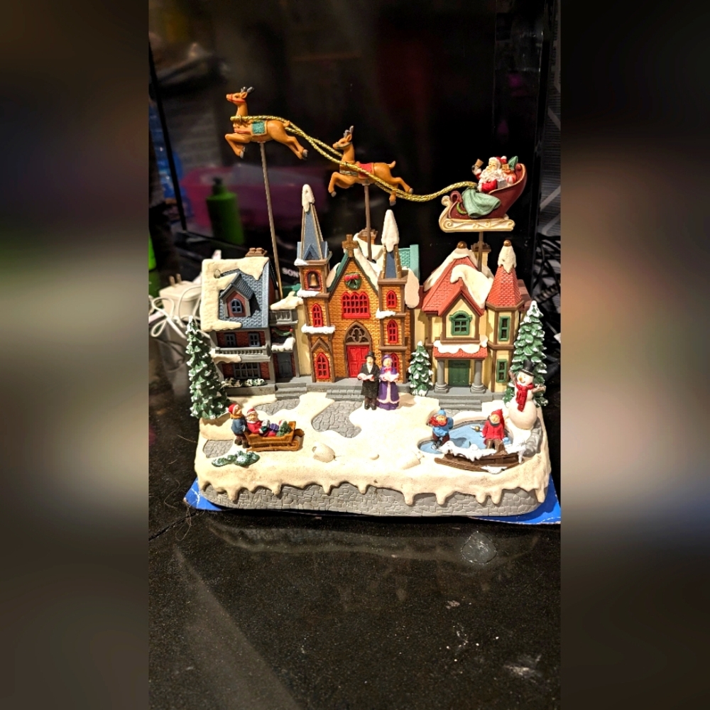 Christmas Village with Santa